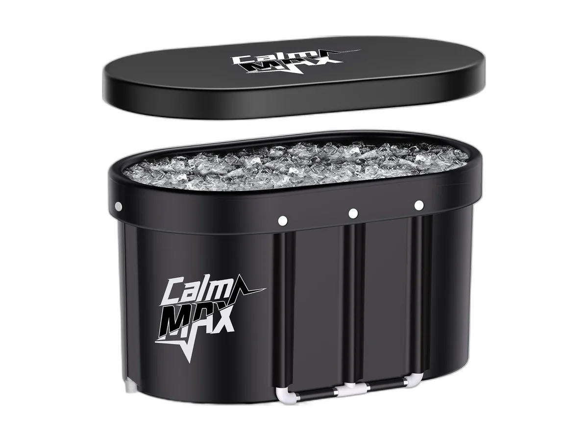 CalmMax Oval Ice Bath Tub with Lid product image