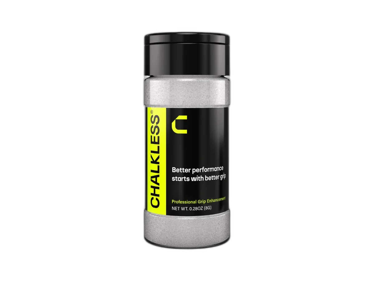Chalkless 8G grip enhancer bottle on a transparent background