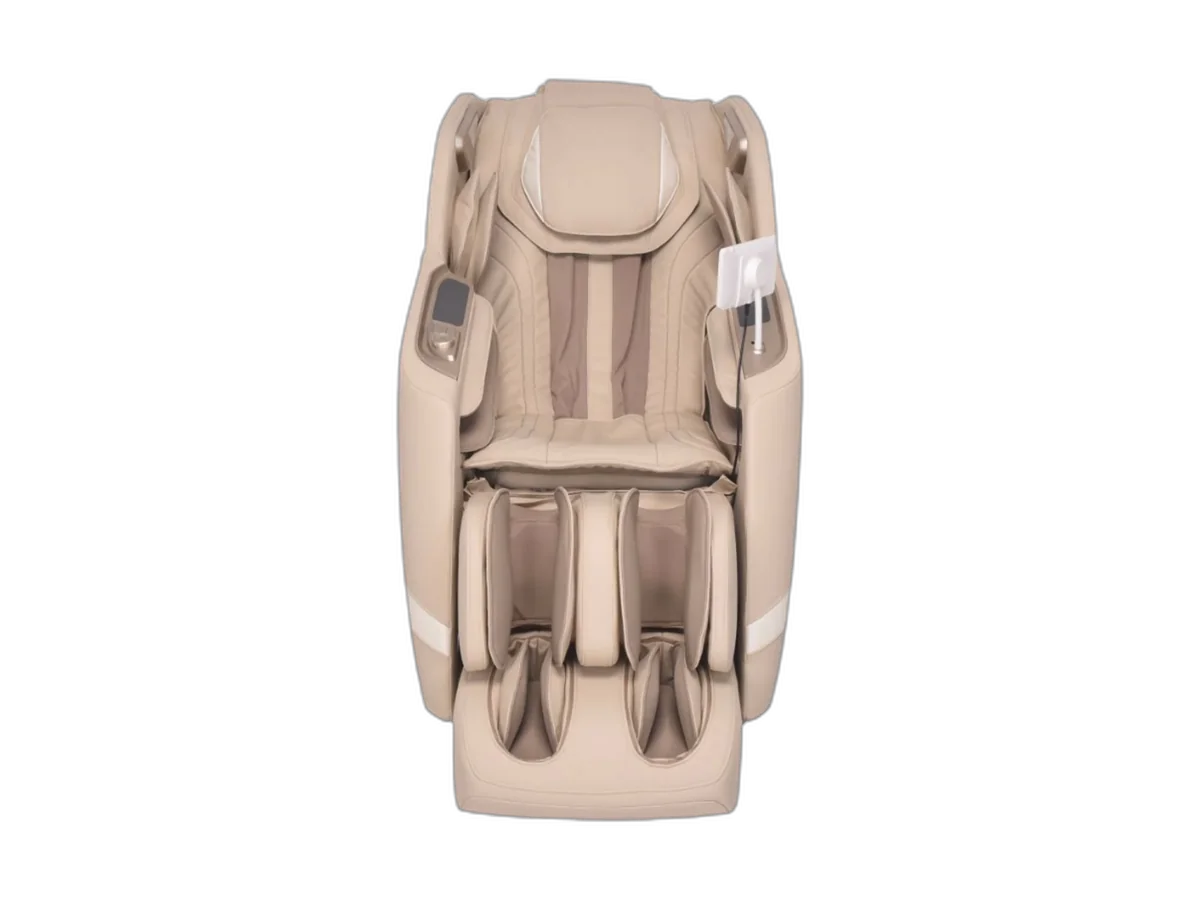 Beige ASAHI Super PRO X-007 massage chair on a transparent background
