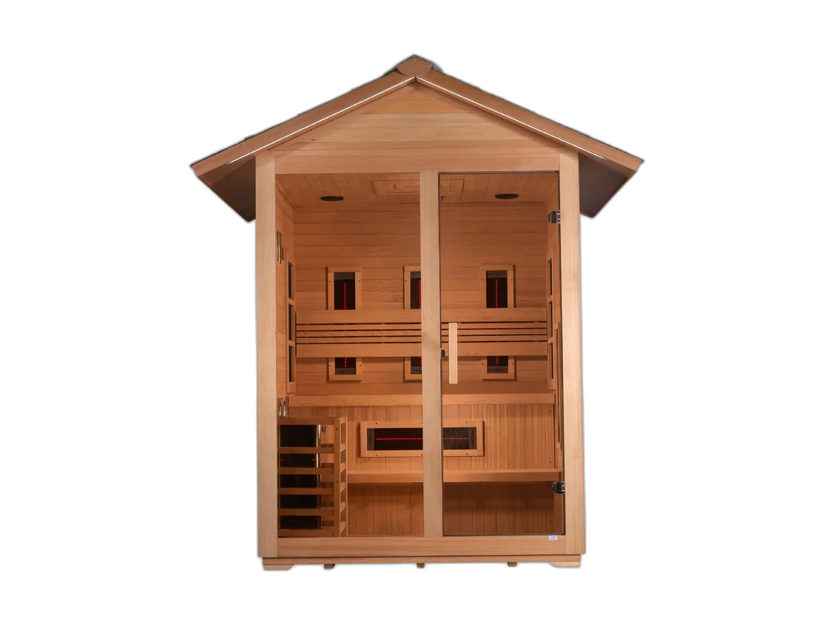 Golden Designs Carinthia 3-Person hybrid outdoor sauna