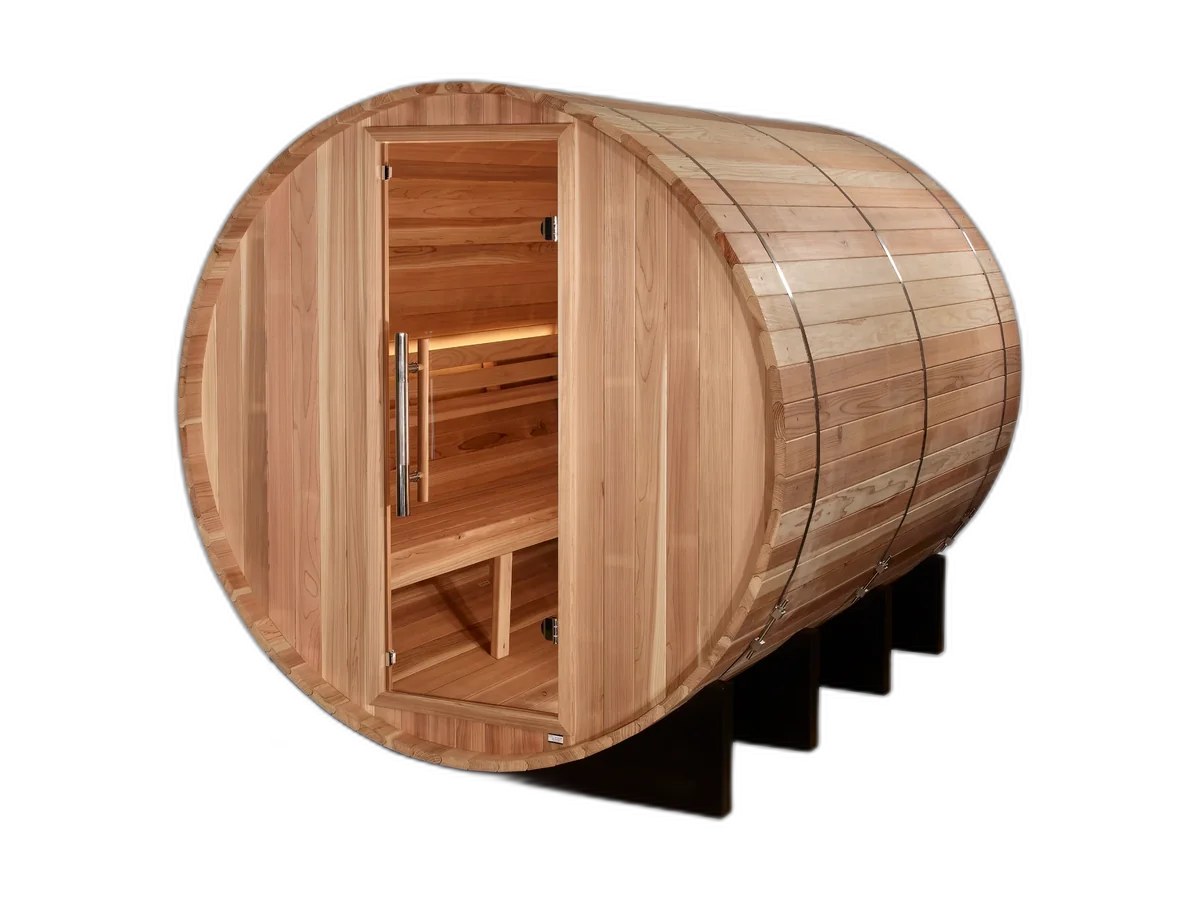 Golden Designs Klosters 6-Person outdoor cedar barrel sauna