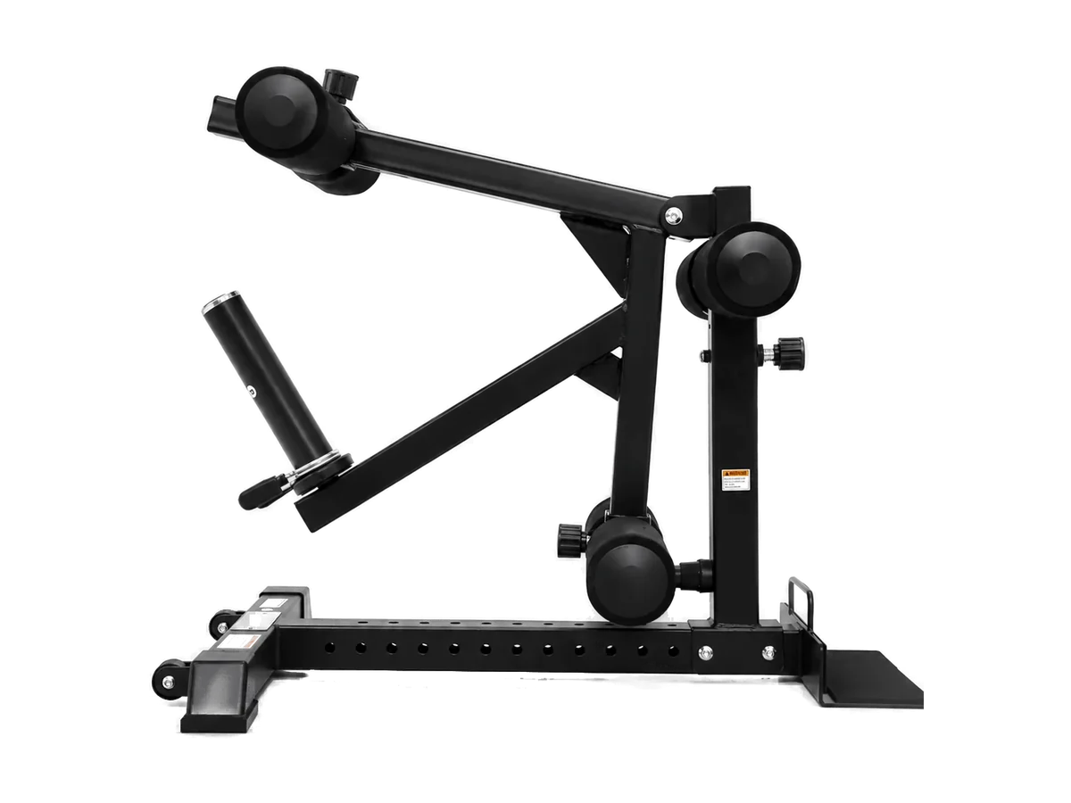 Gymusclo Y3 leg developer in a clean side view on a transparent background