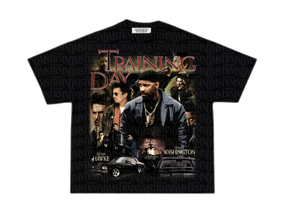 MSTRMND Studios Training Day graphic t-shirt on a transparent background