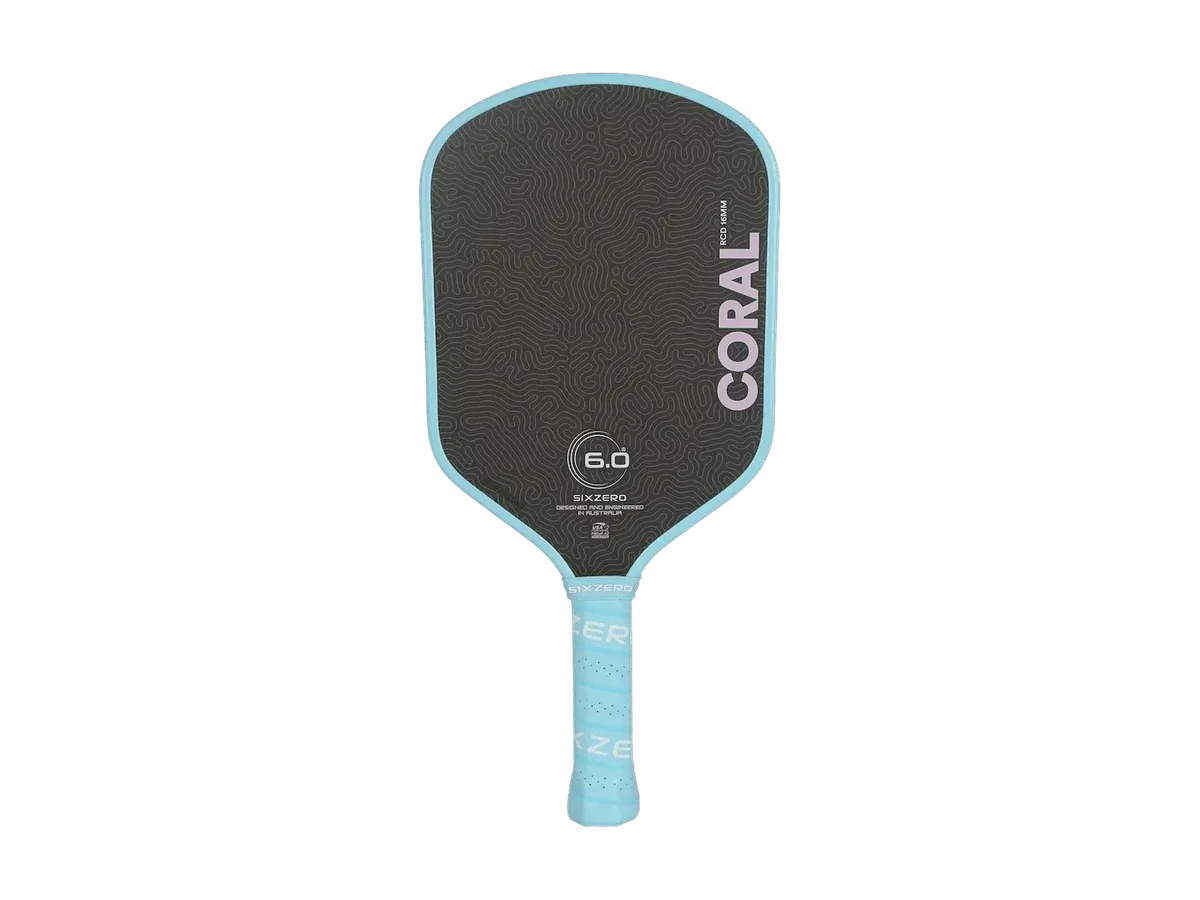 Six Zero Coral 16mm Lightweight pickleball paddle