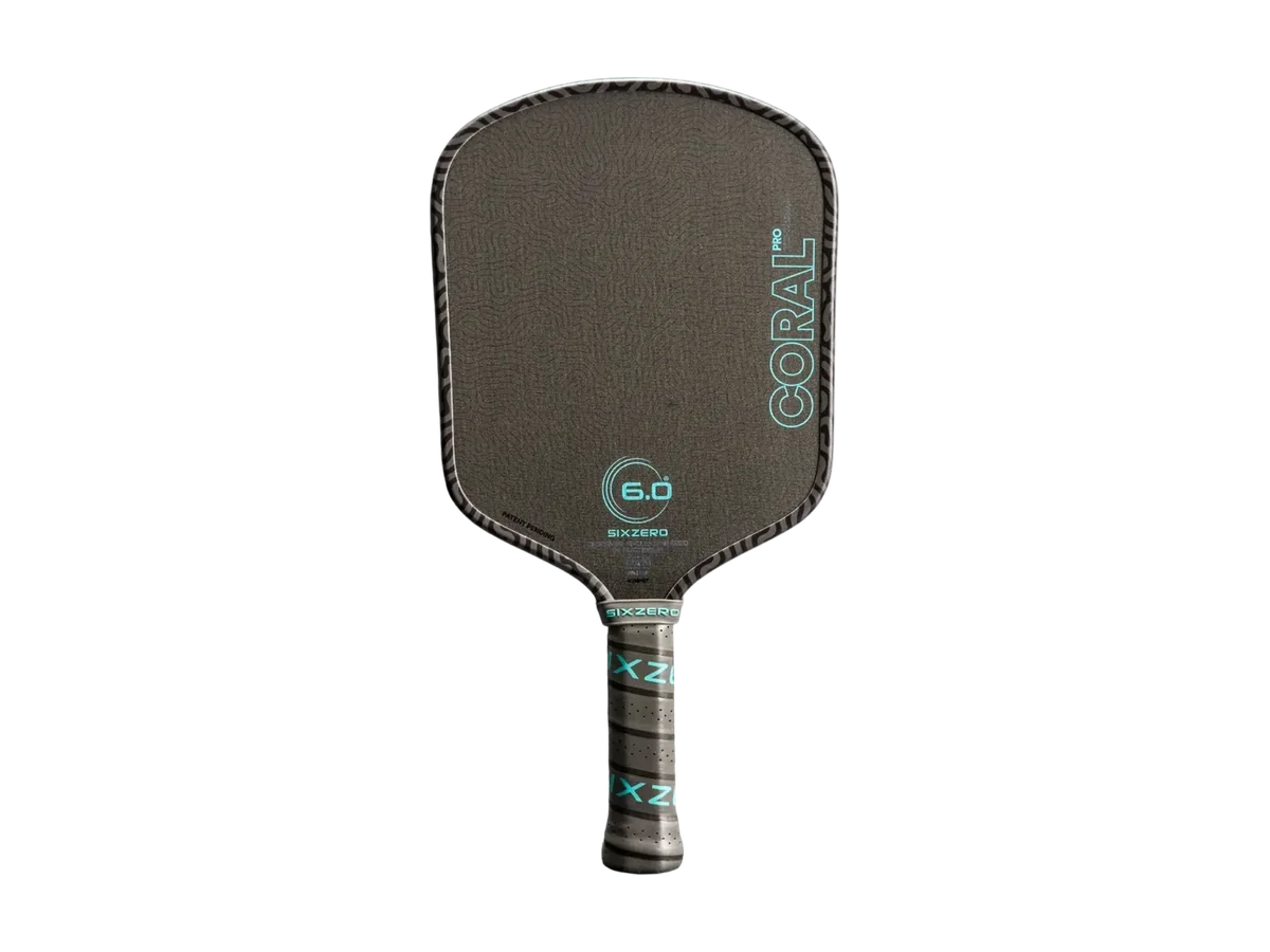 Six Zero Coral Pro Widebody 16mm pickleball paddle