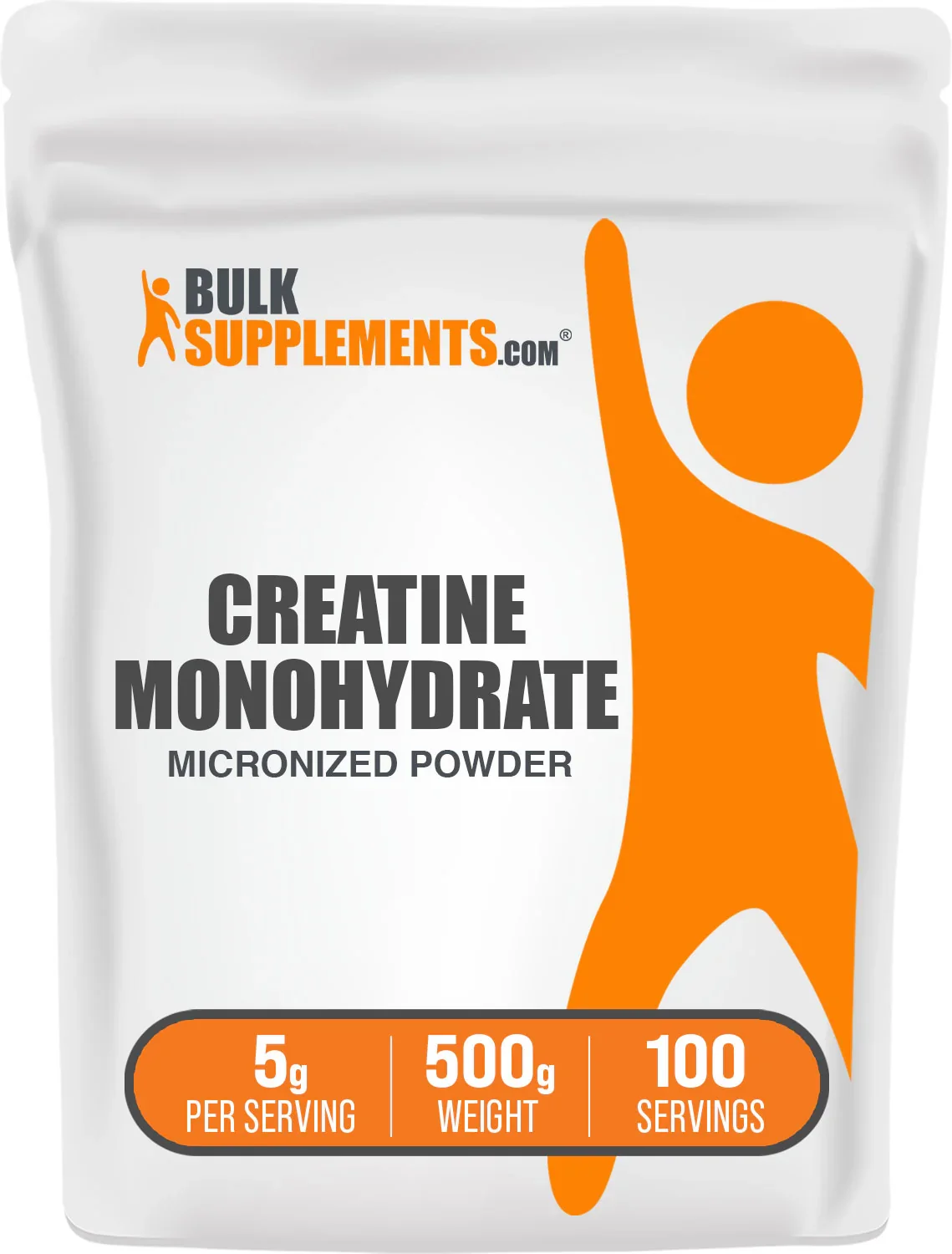 Bulk Supplements Creatine Monohydrate powder pouch product image