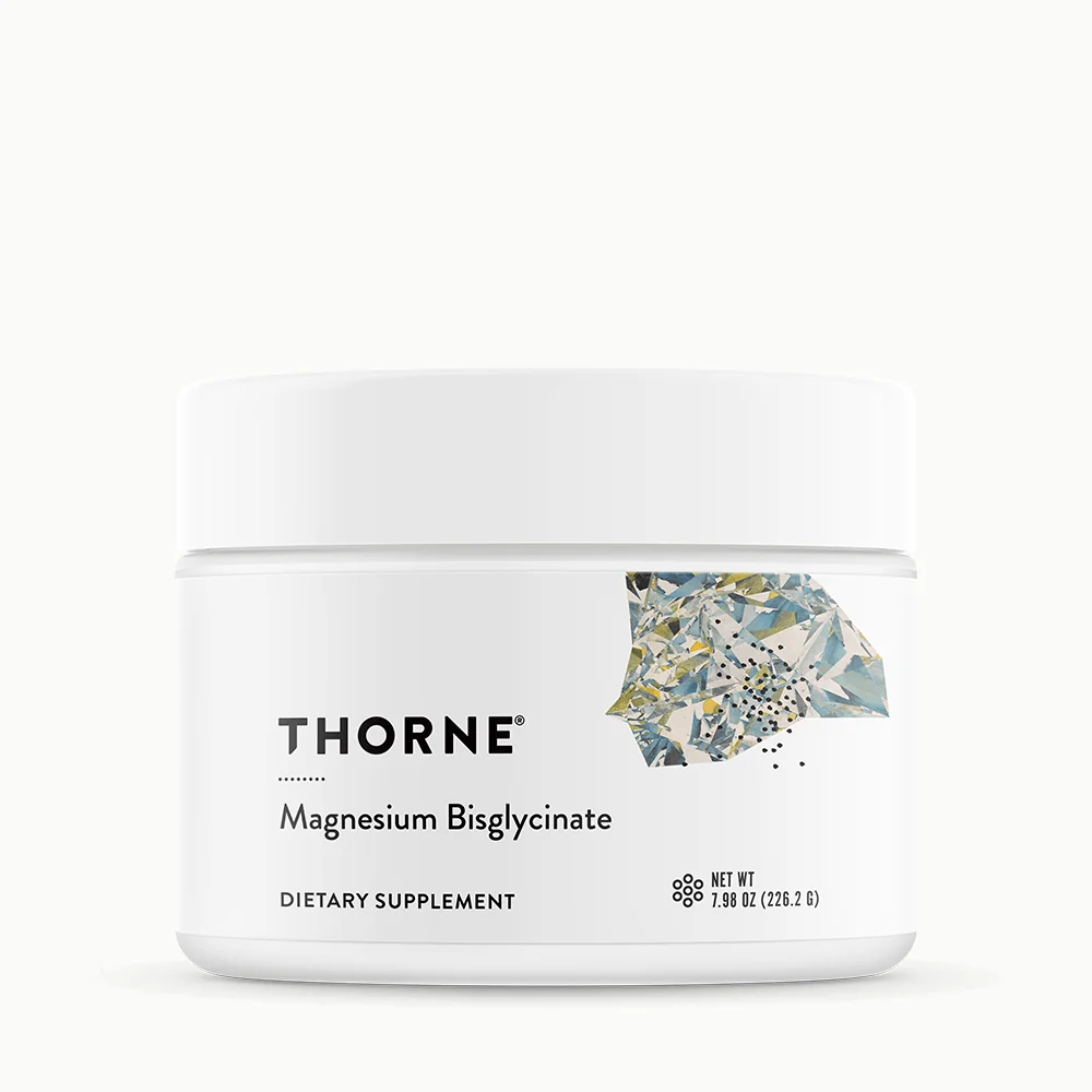 Thorne Magnesium Bisglycinate supplement tub product image