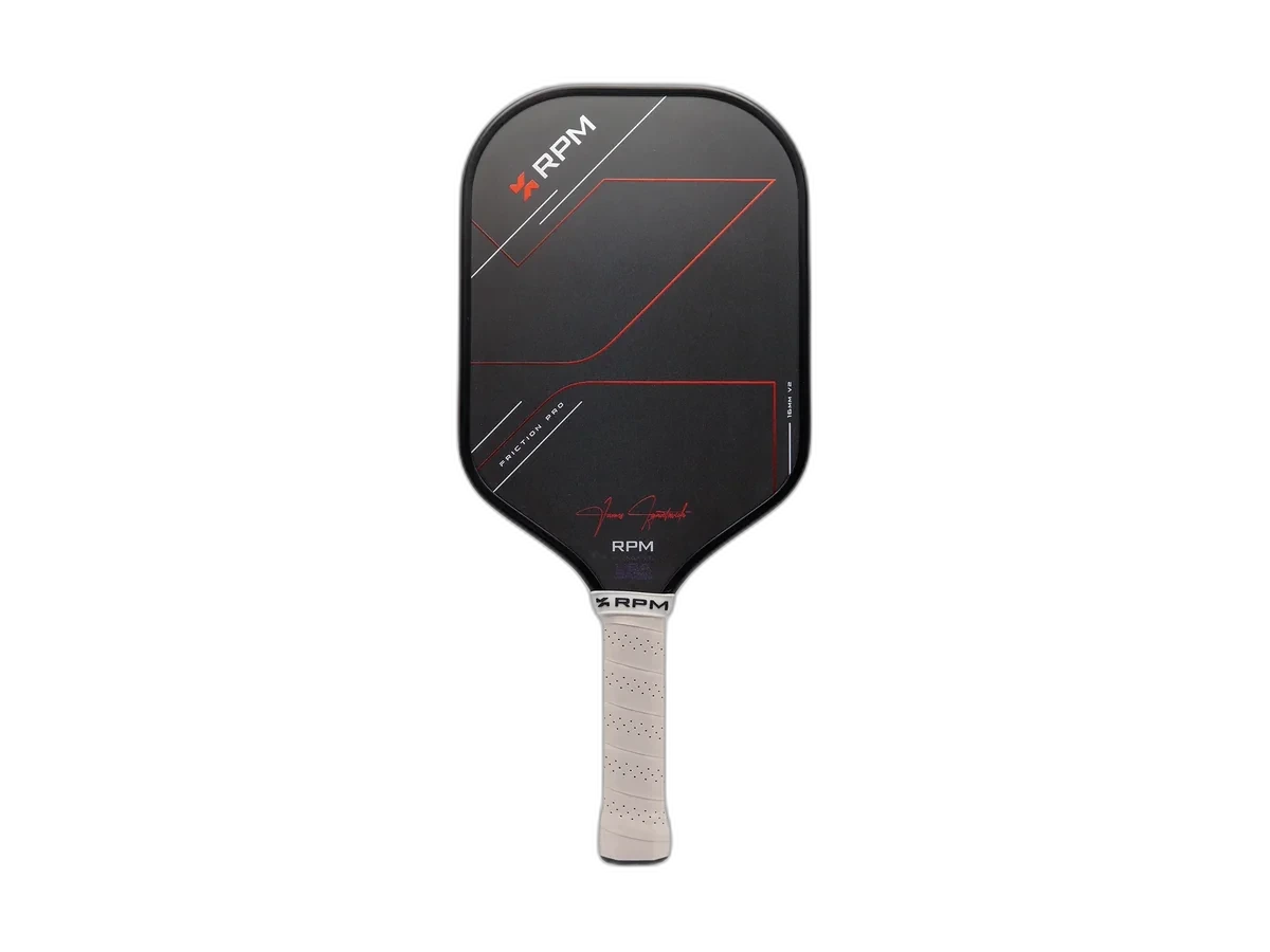RPM Friction Pro V2 16mm Elongated pickleball paddle.